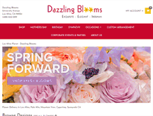 Tablet Screenshot of dazzlingblooms.com